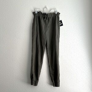 Army green joggers